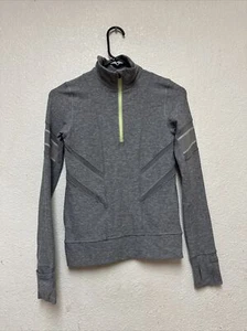 IVIVVA By Lululemon Girls Glow and Go 1/2 Zip Gray Pullover Sz 10 - Picture 1 of 8
