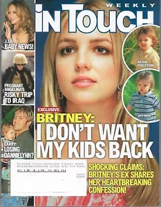 BRITNEY SPEARS - IN TOUCH Tabloid Mag Feb 25, 2008 - "I Don't Want My Kids Back" - Picture 1 of 1