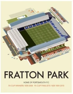 Fratton Park Portsmouth Football Club Blank Card ideal for Birthday - Picture 1 of 1
