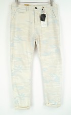 SCOTCH & SODA Stump Men Jeans W30 Loose Tapered Cotton Beige Military Pattern