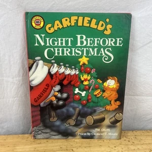 Garfield's Night Before Christmas 1989 tapa dura Jim Davis 1988 primero - Imagen 1 de 15