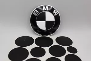 Matte Black Emblem Overlay Stickers 328i 328xi 335i 335xi 335is E90 E92 For BMW - Bild 1 von 3