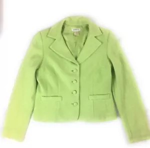 Chaqueta de tweed verde manzana Harolds para mujer, talla 6, verde manzana, 100 % algodón - Imagen 1 de 8