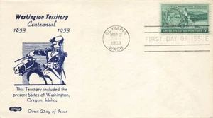 1019 3c WASHINGTON TERRITORY - Schacht Gütesiegel - Bild 1 von 1