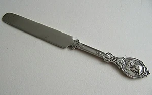 American Victorian by H&S W.R OWEN Sterling Silver Butter Knife Detail Custom - Picture 1 of 10