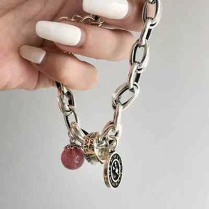 925 Sterling Silver Thai Silver Bracelet for Women Vintage Geometric Heart Love - Picture 1 of 33