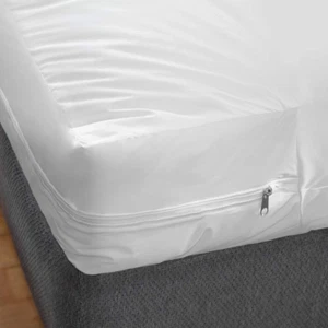 Bed Cover King Size Fitted Sheet Zippered Plastic Mattress Protector Waterproof - Picture 1 of 12