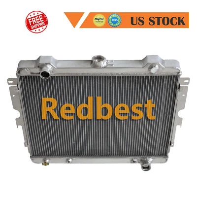 Radiador de aluminio de 3 filas para Dodge Dart Plymouth Duster/Scamp 1973-1976 5,9 L Foto 1 de 4