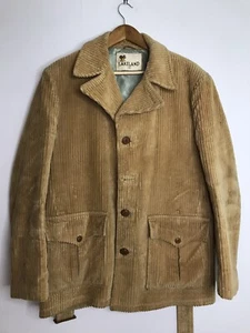 Vintage 60s 70s Pea Coat Men's Corduroy Jacket Lakeland Size 42 Large? - Picture 1 of 12