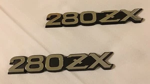 DATSUN 280ZX NEW Two Front Fender Emblem Badge Replacement For Nissan S130 280ZX - Picture 1 of 8