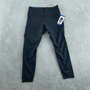 Danskin Womens High-Rise Brushed Legging Black Size L Recycled NWT 2230 - Picture 1 of 13