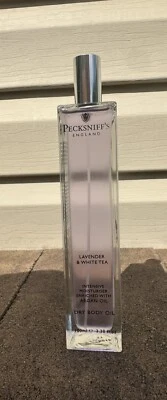Pecksniff’s England Dry Body Oil argan fragrance Lavender White Tea spray mist Foto 1 de 2