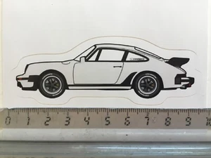Sticker / Aufkleber, Porsche 911 / 930 3,3 Turbo weiß, Seitenansicht - Bild 1 von 1