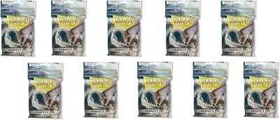 x10 Dragon Shield Perfect Fit Inner Sleeves Clear AT-13001 New 100ct Free Ship - Image 1 of 3