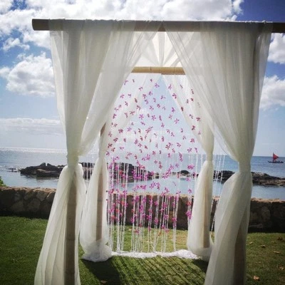 30 PIES = 10 yardas 120" pulgadas de ancho gasa gasa drapeado transparente boda OFERTA Foto 1 de 3