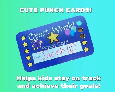 Lindas tarjetas perforadas para niños: ¡ideales para padres y maestros! Foto 1 de 4