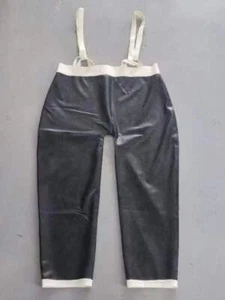Latex Rubber Gummi trousers pants Fashion Strap pants Party Cosplay Black Men L - Imagen 1 de 1
