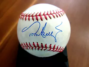 TOM KELLY 2 X WSC MINNESOTA TWINS MANAGER FUTURE HOF SIGNED AUTO GU'ED OAL BAS - Picture 1 of 3