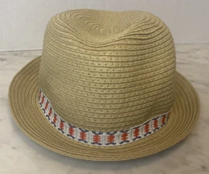 Carters Fedora Hat Boys 12-24 Months Tan Neutral Spring Baby Toddler - Picture 1 of 6