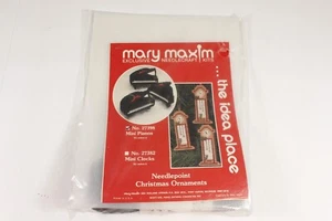 Vintage Mary Maxim Needlepoint Kit Mini Pianos Christmas Ornaments - Picture 1 of 4
