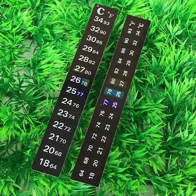 UP 10x Aquarium Thermometer Fish Tank Sticker Temperature Strip Stick On - image 1 of 4