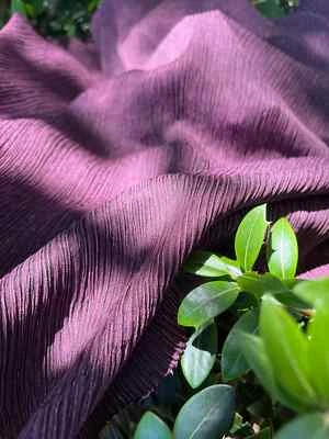 Purple Silk By 2 Meters, Natural Silk, Silk Chiffon, Mulberry Silk, By 2 Meters. - Image 1 of 4