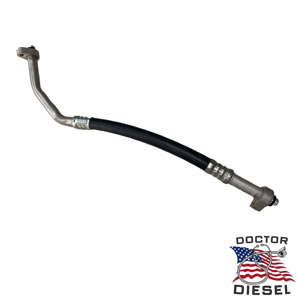 Manguera de aire acondicionado para tubo de alto flujo y colector de escape Ford Powerstroke 2008-10 6,4 L Foto 1 de 1