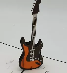3D POP UP Karte E Gitarre Rock Am Ring Konzert Musik Festival Wacken - Bild 1 von 6