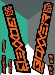 RockShox Boxxer Ultimate Orange Replica Decals - MY21 - Picture 1 of 1