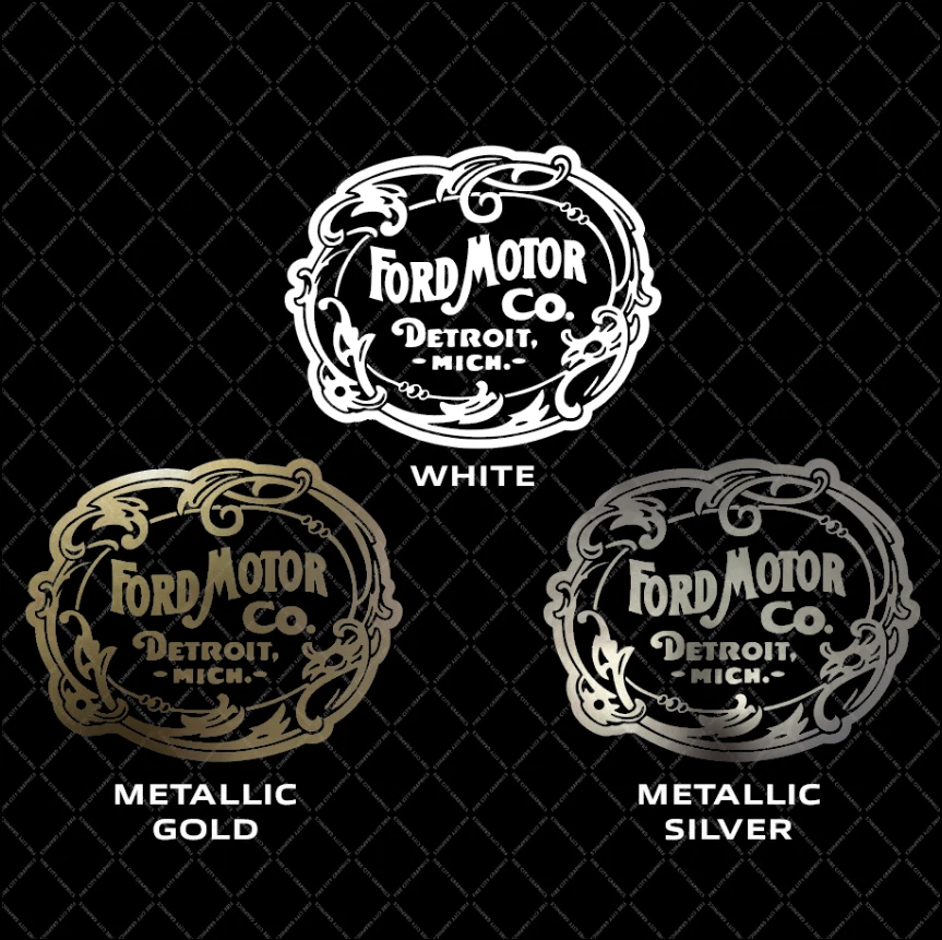 Calcomanía adhesiva con logotipo Ford vintage para ventana de auto camioneta | Elige tu color y tamaño Foto 1 de 4