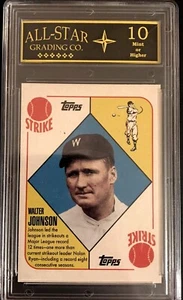 2010 Topps Vintage Legends Collection #VLC50 Walter Johnson senatori grado 10 - Foto 1 di 2