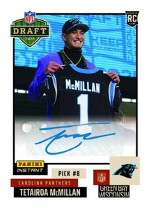 2025 Panini Instant NFL Draft Tetairoa McMillan Rookie RC Card Auto SSP Prizm 99 - Foto 1 di 1