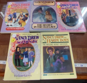 LOT of 5 Nancy Drew Keene Clue Crew Notebook Graphic Novel Children's & Hardy - Picture 1 of 7
