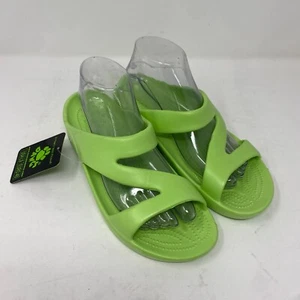 DAWGS Women's Z Sandals - Soft Lime Green Size 9 New with Tags Slides - Picture 1 of 13