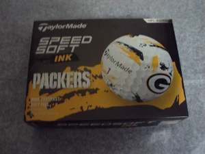 **BRAND NEW** TaylorMade NFL Green Bay Packers SpeedSoft Ink - 12 Golf Balls - Picture 1 of 7