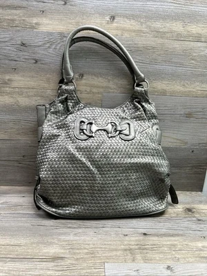 Bolso de hombro holgado Bueno Victoriano tejido canasta imitación cuero doble asa Foto 1 de 4