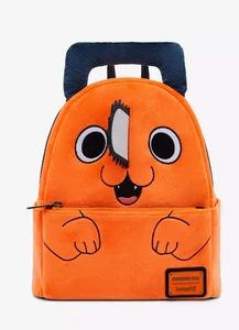 Loungefly Chainsaw Man Pochita Fuzzy Figural Mini Rucksack - Brandneu - Lizenziert - Bild 1 von 4