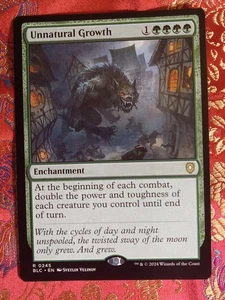 Unnatural Growth Bloomburrow Commander Magic The Gathering MTG card - Picture 1 of 1