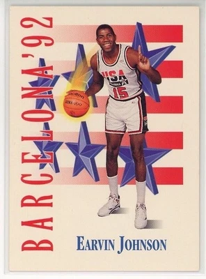 1991-92 SkyBox #533 Earvin Johnson USA - Image 1 of 2