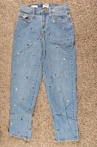Universal Thread Damen Größe 4/27L gerade Jeans Taschen helle Waschung Blume - Bild 1 von 7