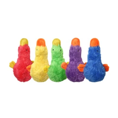 Multipet Duckworth Webster Fluffy Squeaks Interactive Dog Toy Assorted 13 inch - Image 1 of 4