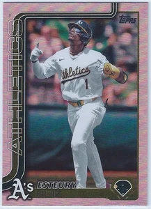 2025 Topps Series 2 #453 Rainbow Foil Esteury Ruiz Athletics - Picture 1 of 2