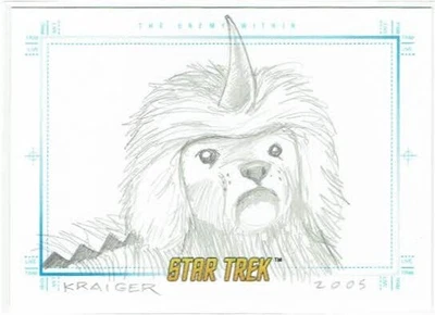 Star Trek TOS Art & Images Sketch The Enemy Within by Michael Kraiger - Image 1 of 2