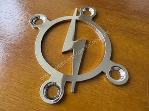 Custom Made!! BOLT Neck Plate With 4Pcs Screws For Your Guitar or Bass - Chrome - Picture 1 of 4