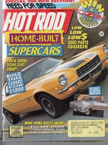 Hot Rod Mag Feb 1990, Need For Speed 200mph sec, Home built super cars - Picture 1 of 1
