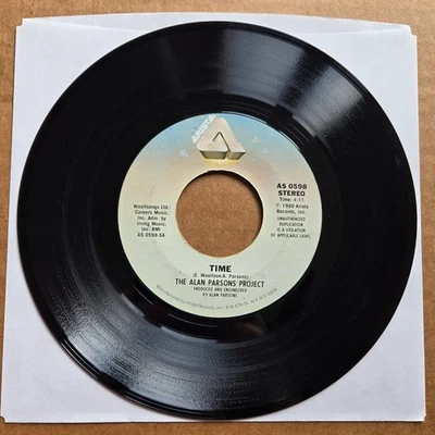 THE ALAN PARSONS PROJECT Time/The Gold Bug 45 7" Record Vinyl Records Foto 1 de 2