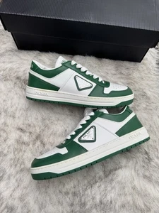 PRADA Downtown Leather Low Sneaker | Grün | Größe UK3,5 EU36,5 | Damen - Bild 1 von 14