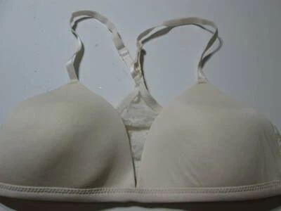 H&M Size 32B Bra Ivory Wireless Lined Racerback Lace Pullover Lingerie - Image 1 of 4