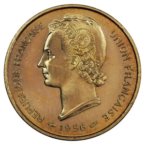 Togo - 10 francs 1956 ESSAI - Union Française - bronze-aluminium - KM.E7 colonie - Picture 1 of 2