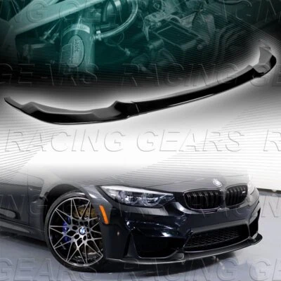ALERÓN LABIAL PARACHOQUES DELANTERO PINTADO NEGRO ESTILO GT PARA BMW M3 M4 F80 F82 F83 15-19 Foto 1 de 4